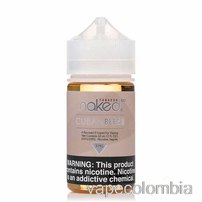 Mezcla Cubana Desechable Vape - Tabaco Desnudo 100 - 60ml 3mg